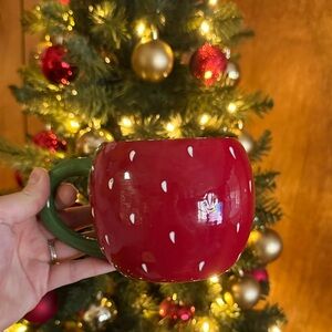 Room, essentials, strawberry coffee mug brand new